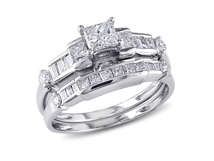 delamore 1 ct diamond tw engagement ring 14k white gold